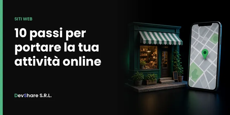 Copertina dell'articolo «10 passi per portare la tua attività online»