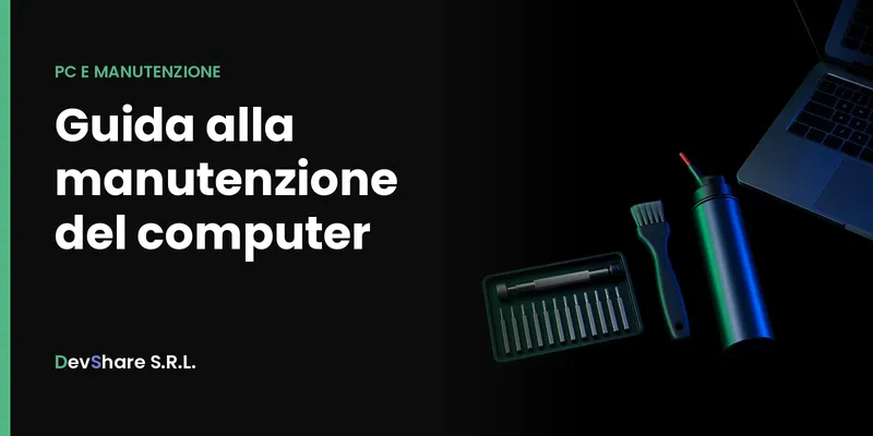Copertina dell'articolo «Guida alla manutenzione del computer»
